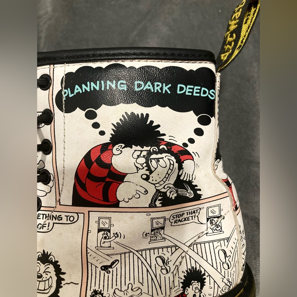Limited Edition Dr. Marten x Beano
Boots Dennis the Menace Planning Dark Deeds